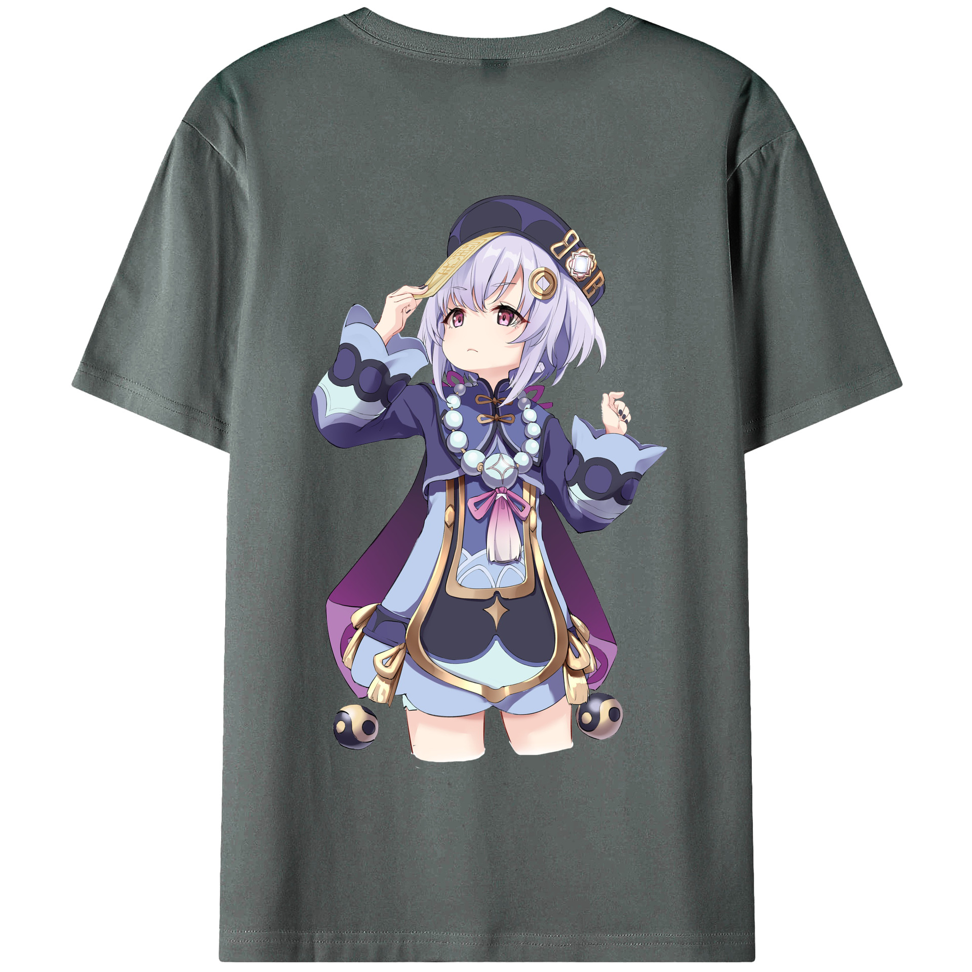 げんし神 七七 なな  genshin Nana 綿100％半袖Tシャツ（背面プリント）